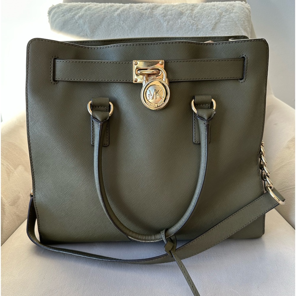 Olive Green Michael Kors Large Purse